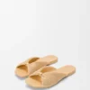 Pebble Soft Slide in Raffia-Effect Fabric