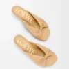Pebble Soft Slide in Raffia-Effect Fabric