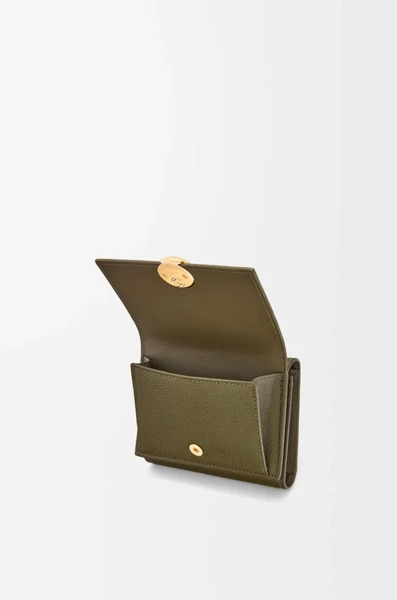 Pebble Trifold Wallet in Pebble Grained Calfskin Pebble Trifold Wallet in Pebble Grained Calfskin