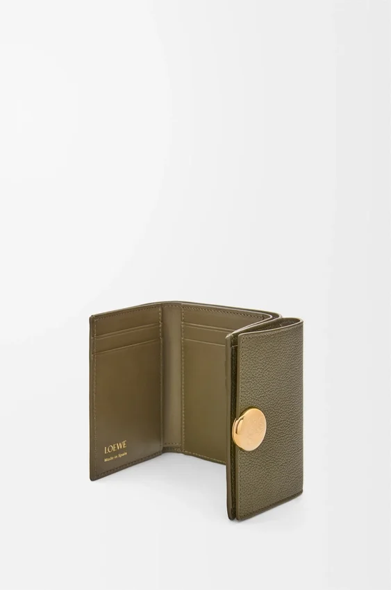 Pebble Trifold Wallet in Pebble Grained Calfskin Pebble Trifold Wallet in Pebble Grained Calfskin