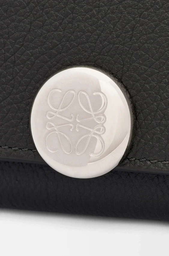 Pebble Trifold Wallet in Pebble Grained Calfskin Pebble Trifold Wallet in Pebble Grained Calfskin