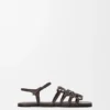 Petal Anagram Sandal in Calfskin
