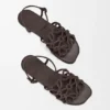 Petal Anagram Sandal in Calfskin