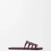 Petal Anagram Slide in Calfskin