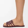 Petal Anagram Slide in Calfskin