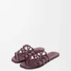 Petal Anagram Slide in Calfskin