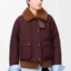 Puffer in Shearling and Cotton Blend