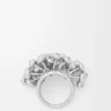Push Pin Ring in Sterling Silver and Crystals