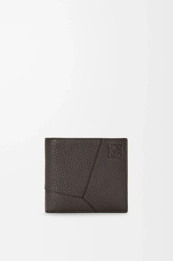 Puzzle Bifold Coin Wallet in Supple Grained Calfskin Puzzle Bifold Coin Wallet in Supple Grained Calfskin