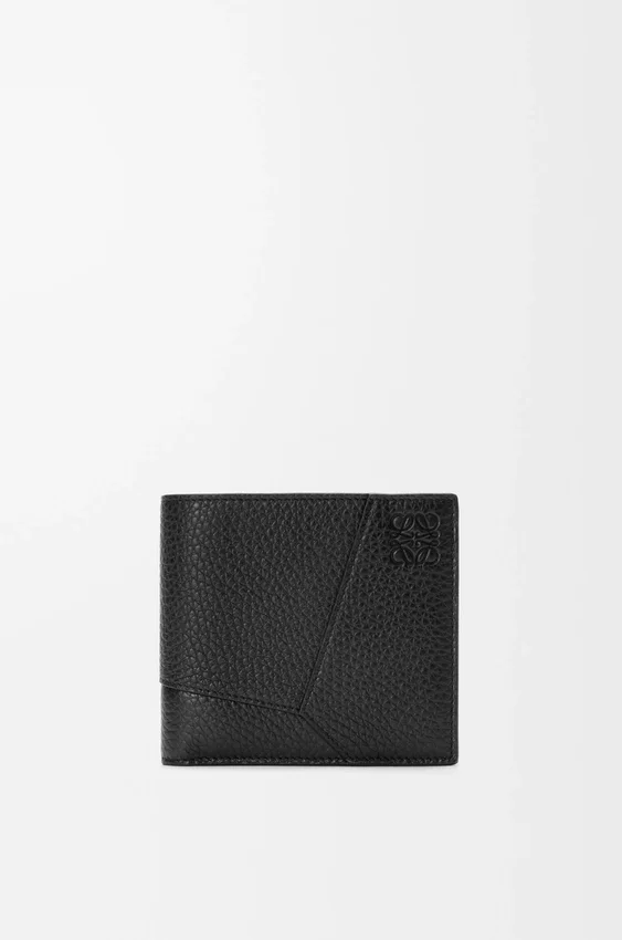 Puzzle Bifold Coin Wallet in Supple Grained Calfskin Puzzle Bifold Coin Wallet in Supple Grained Calfskin