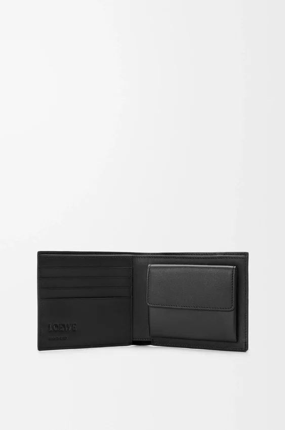 Puzzle Bifold Coin Wallet in Supple Grained Calfskin Puzzle Bifold Coin Wallet in Supple Grained Calfskin