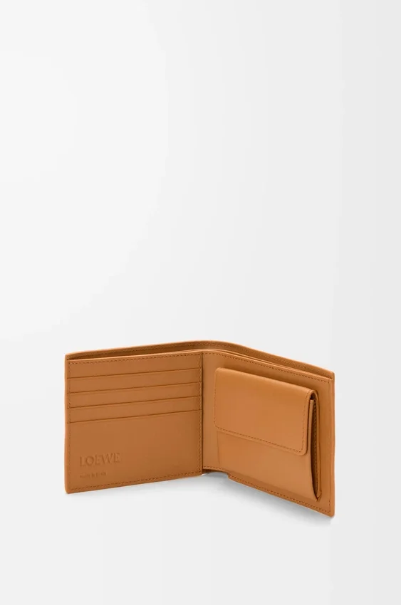 Puzzle Bifold Coin Wallet in Supple Grained Calfskin Puzzle Bifold Coin Wallet in Supple Grained Calfskin