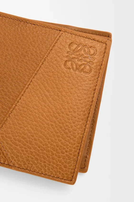 Puzzle Bifold Coin Wallet in Supple Grained Calfskin Puzzle Bifold Coin Wallet in Supple Grained Calfskin