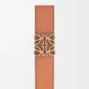 Reversible Anagram Belt in Smooth Calfskin and Soft Grained Calfskin