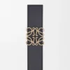 Reversible Anagram Belt in Smooth Calfskin and Soft Grained Calfskin