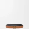 Reversible Anagram Belt in Soft Grained Calfskin and Smooth Calfskin