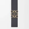 Reversible Anagram Belt in Soft Grained Calfskin and Smooth Calfskin