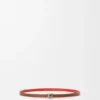 Reversible Anagram Bombé Belt in Smooth Calfskin