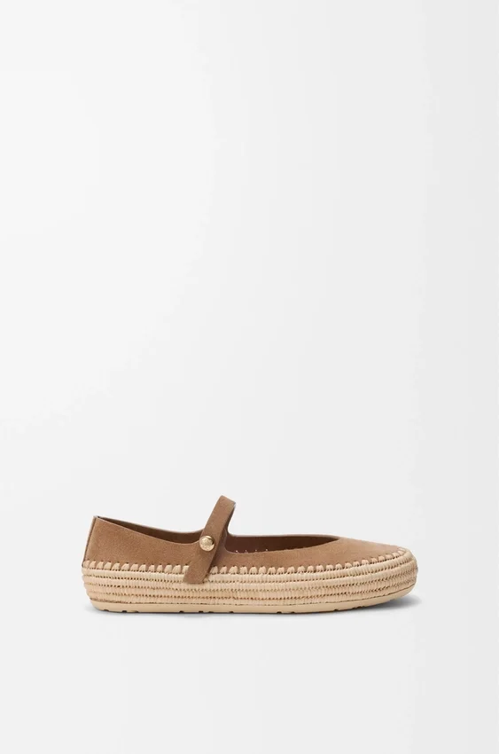 Rio Mary-Jane in Suede and Raffia Rio Mary-Jane in Suede and Raffia