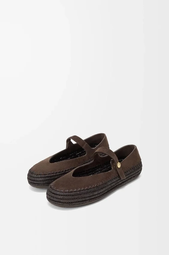 Rio Mary-Jane in Suede and Raffia Rio Mary-Jane in Suede and Raffia