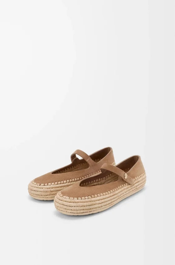 Rio Mary-Jane in Suede and Raffia Rio Mary-Jane in Suede and Raffia