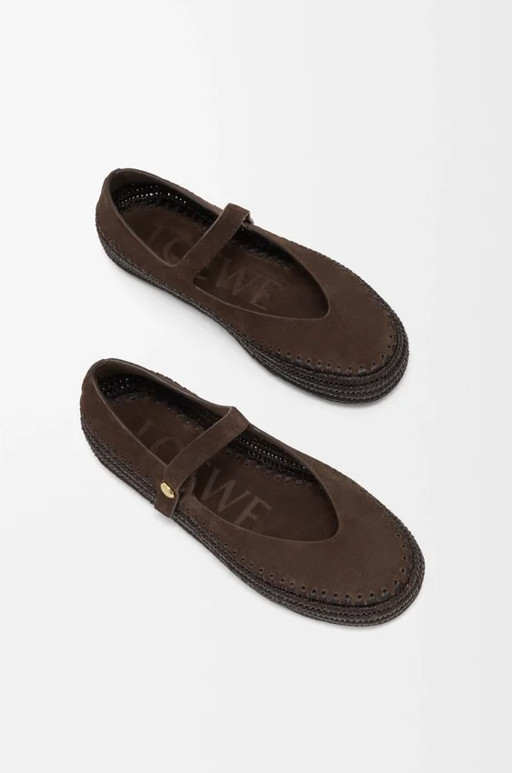 Rio Mary-Jane in Suede and Raffia Rio Mary-Jane in Suede and Raffia