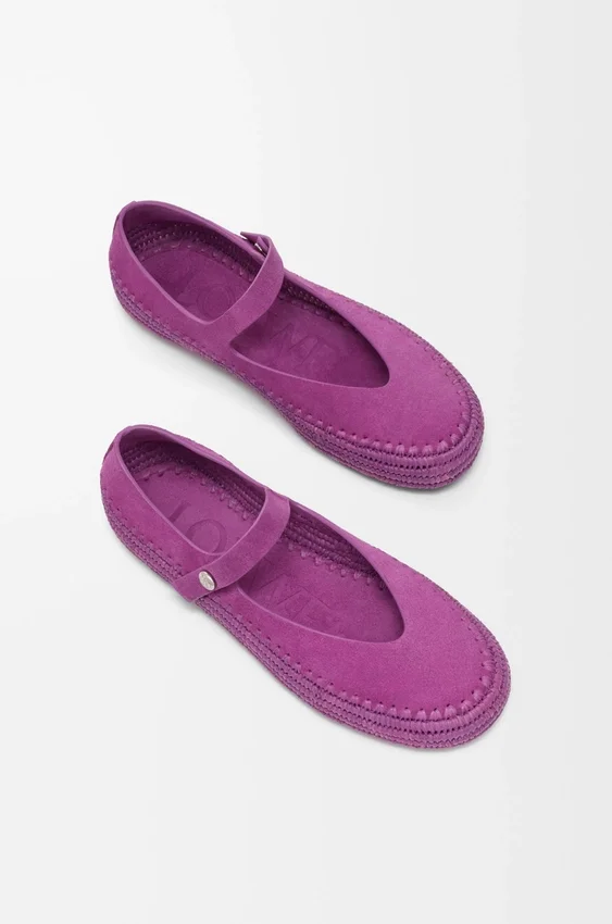 Rio Mary-Jane in Suede and Raffia Rio Mary-Jane in Suede and Raffia