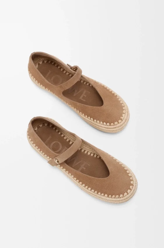 Rio Mary-Jane in Suede and Raffia Rio Mary-Jane in Suede and Raffia