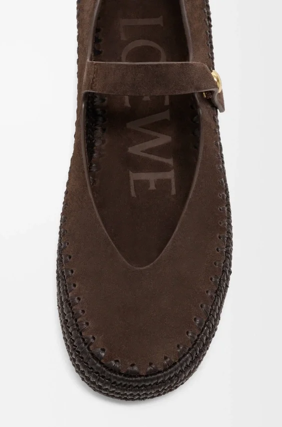 Rio Mary-Jane in Suede and Raffia Rio Mary-Jane in Suede and Raffia
