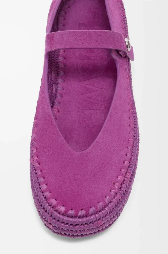 Rio Mary-Jane in Suede and Raffia Rio Mary-Jane in Suede and Raffia