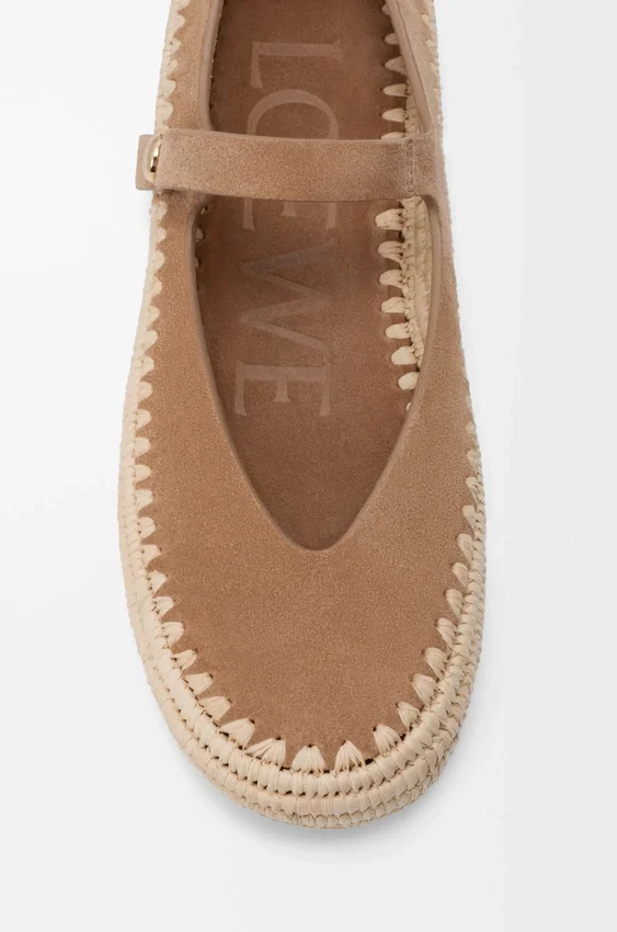 Rio Mary-Jane in Suede and Raffia Rio Mary-Jane in Suede and Raffia