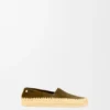 Rio Slipper in Suede and Raffia