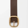 Rounded Soft Belt in Nubuck