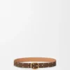 Rounded Soft Belt in Suede Calfskin