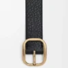 Rounded Soft Belt in Supple Grained Calfskin