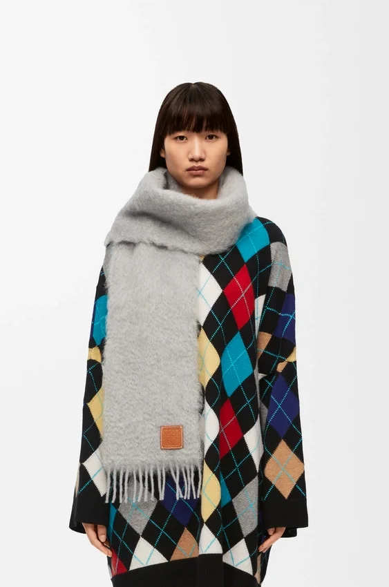 Scarf in Mohair and Wool Scarf in Mohair and Wool