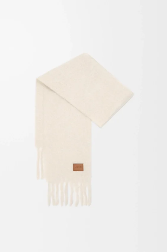 Scarf in Mohair and Wool Blend Scarf in Mohair and Wool Blend
