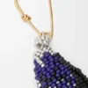 Shell Brooch in Sterling Silver and Beads