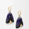 Shell Earrings in Sterling Silver and Beads