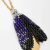 Shell Necklace in Sterling Silver and Beads