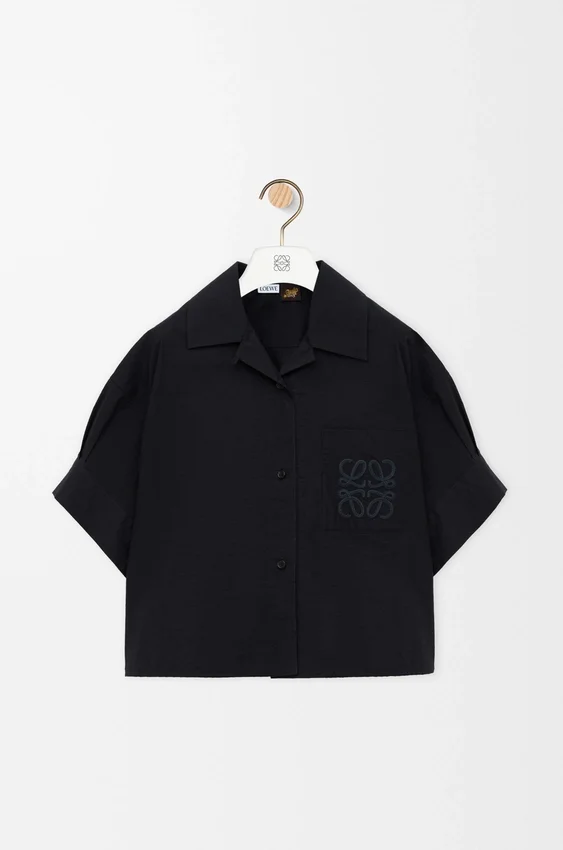 Short Sleeve Shirt in Cotton Blend Short Sleeve Shirt in Cotton Blend