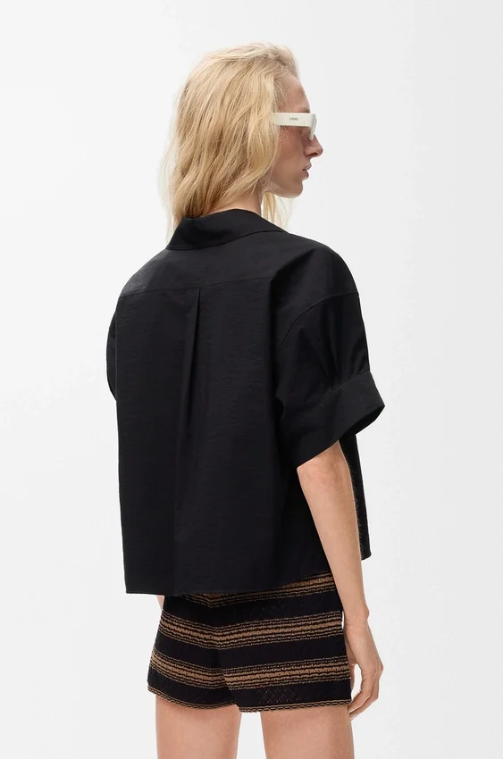 Short Sleeve Shirt in Cotton Blend Short Sleeve Shirt in Cotton Blend