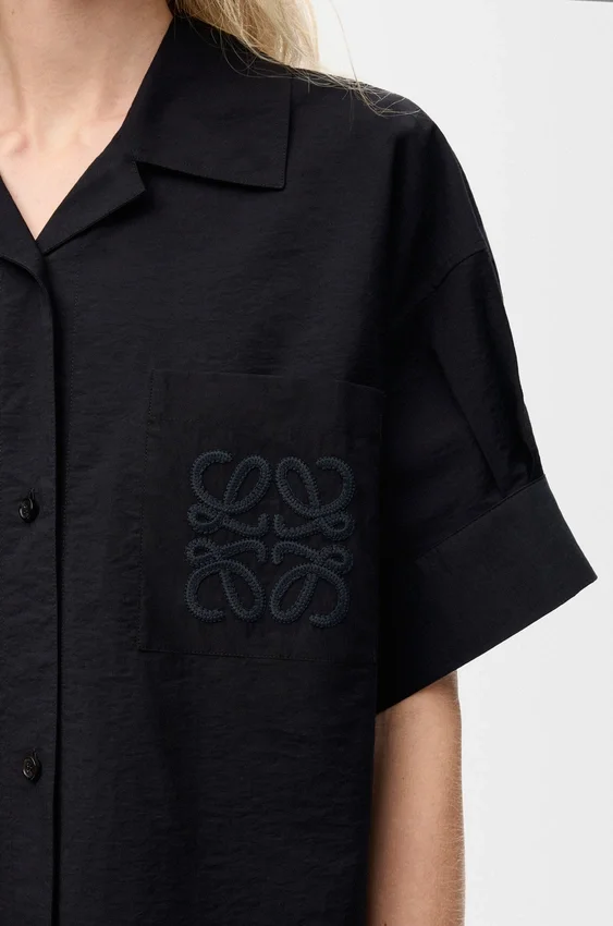 Short Sleeve Shirt in Cotton Blend Short Sleeve Shirt in Cotton Blend