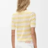 Short Sleeve Sweater in Cotton Blend