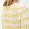 Short Sleeve Sweater in Cotton Blend
