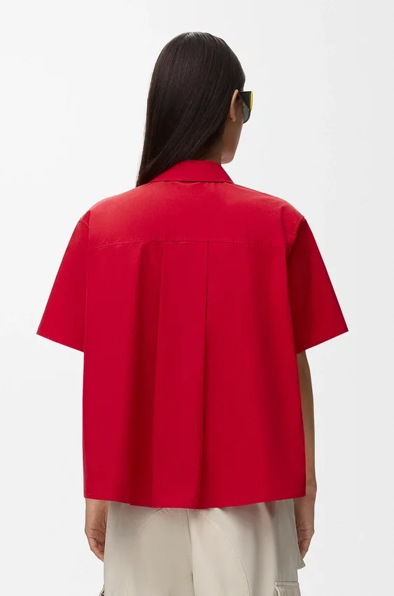 Short Sleeve Trapeze Shirt in Cotton Short Sleeve Trapeze Shirt in Cotton