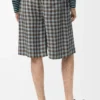 Shorts in Viscose and Linen Blend