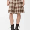 Shorts in Wool and Cotton
