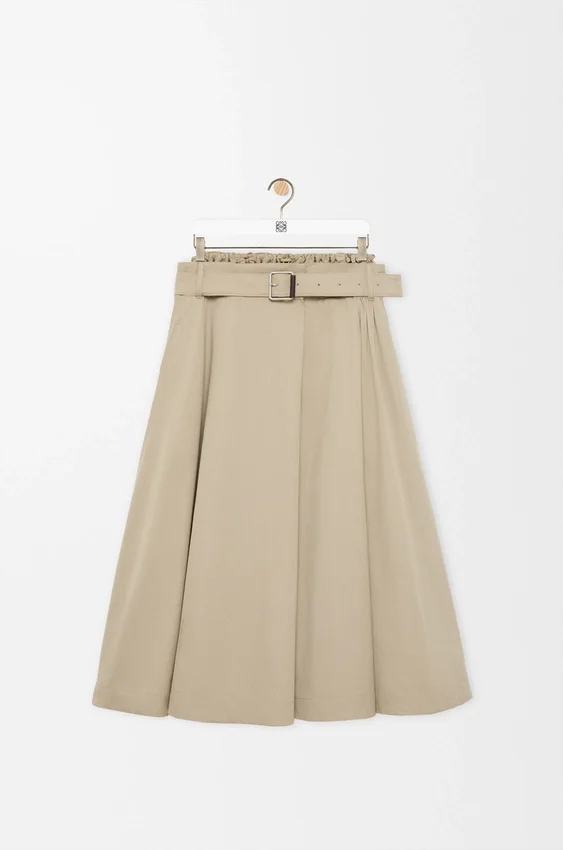 Skirt in Cotton and Silk Skirt in Cotton and Silk