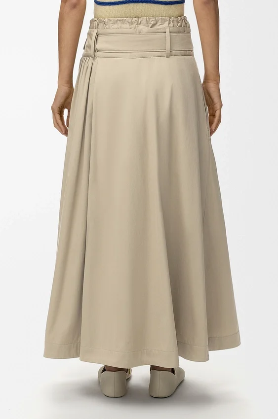 Skirt in Cotton and Silk Skirt in Cotton and Silk